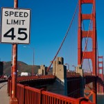 Mit 45mph über das "Golden Gate"